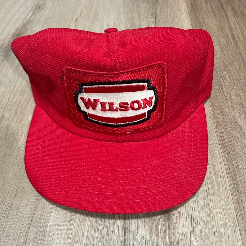 Red logo hat